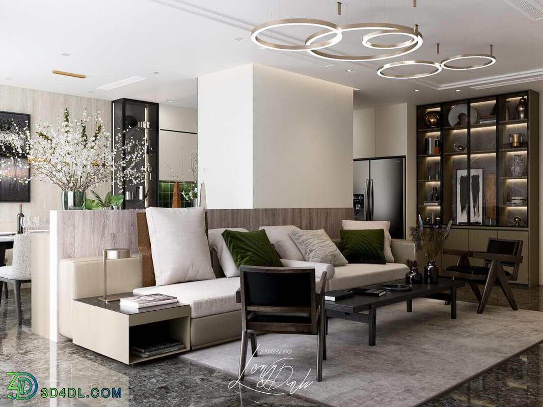 3D Interior Apartment 107 Scene File 3dsmax By Long Dinh