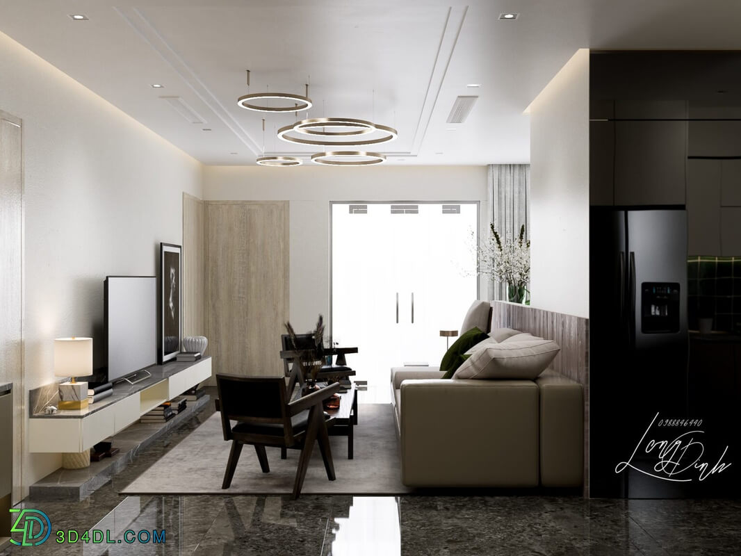 3D Interior Apartment 107 Scene File 3dsmax By Long Dinh