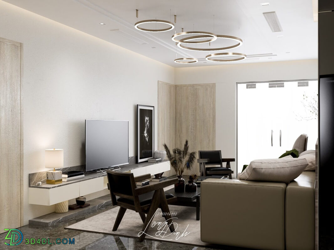 3D Interior Apartment 107 Scene File 3dsmax By Long Dinh