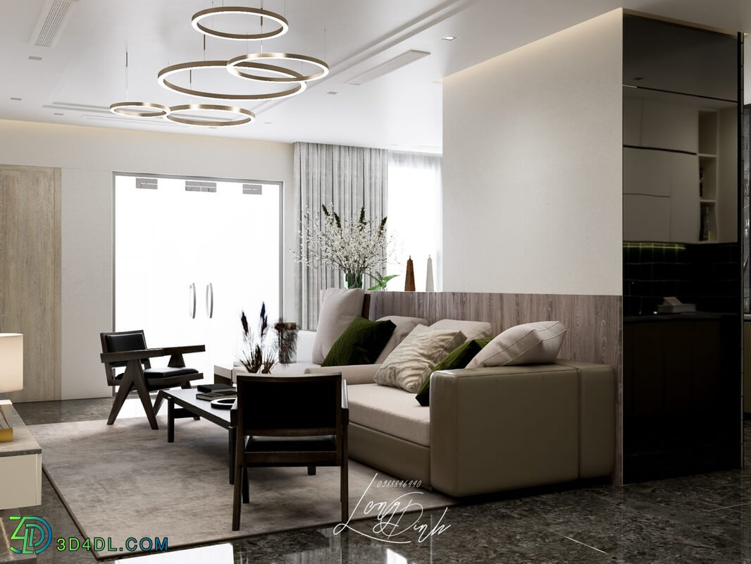 3D Interior Apartment 107 Scene File 3dsmax By Long Dinh