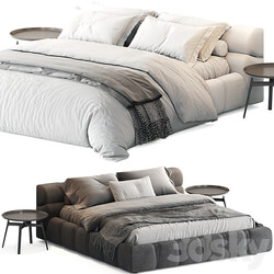 B B Italia Tufty Bed Bed 3D Models 