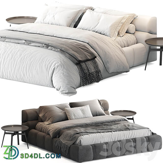 B B Italia Tufty Bed Bed 3D Models