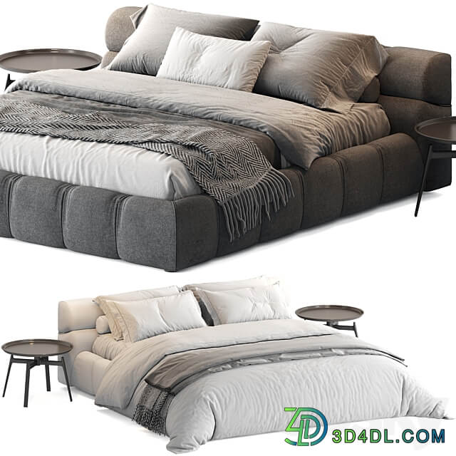B B Italia Tufty Bed Bed 3D Models