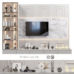 TV Wall set 718 3D Models 
