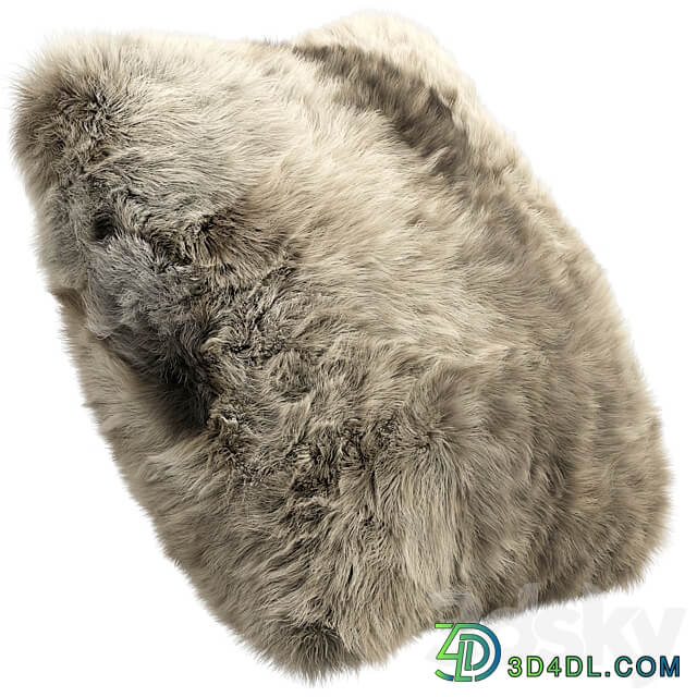 Fur pillow set 2 3D Models