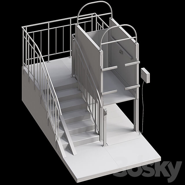 Lift for the disabled 3D Models
