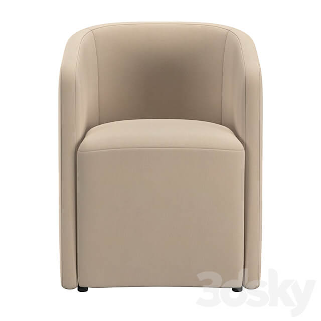 AURELIE BARRELBACK FABRIC ARMCHAIR 3D Models