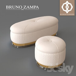 BRUNO ZAMPA WALT Pouf and Bench 