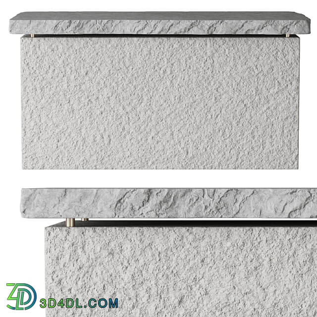 stone table island Table 3D Models