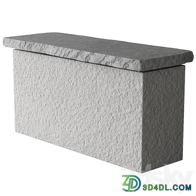 stone table island Table 3D Models