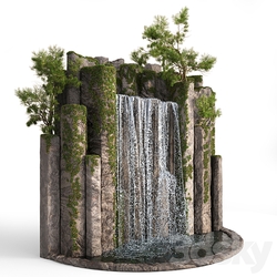 Large water fall 2 Other 3D Models 