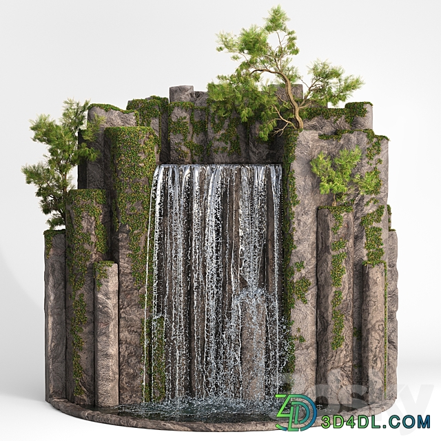 Large water fall 2 Other 3D Models