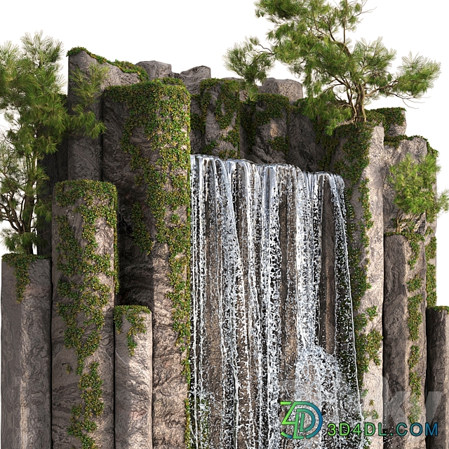 Large water fall 2 Other 3D Models
