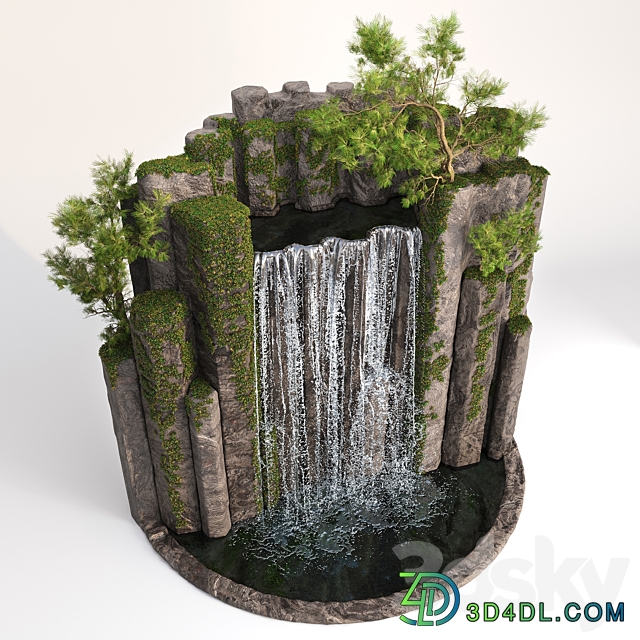 Large water fall 2 Other 3D Models