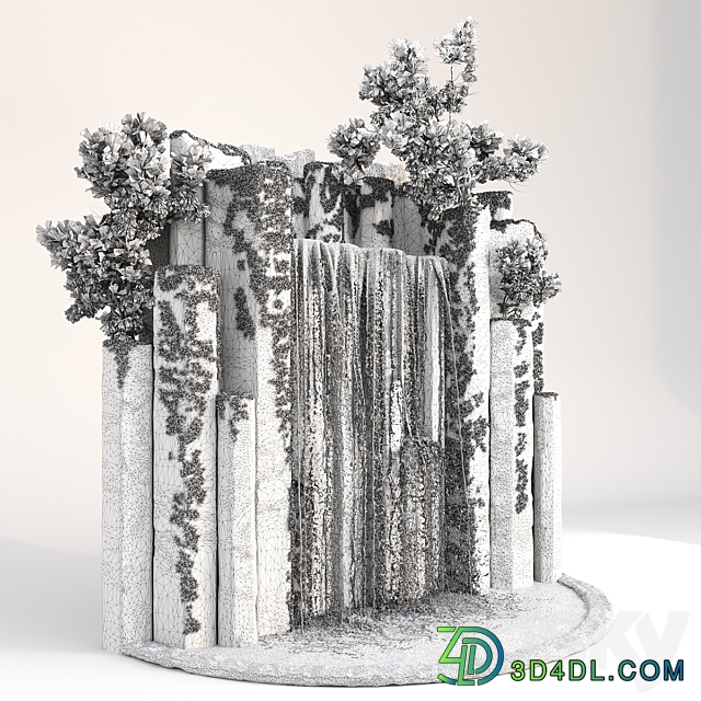 Large water fall 2 Other 3D Models