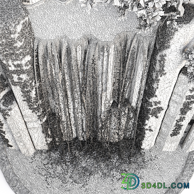 Large water fall 2 Other 3D Models