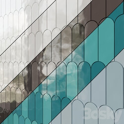 Parry Fishscale Glossy Ceramic Wall Tile Mosaic 