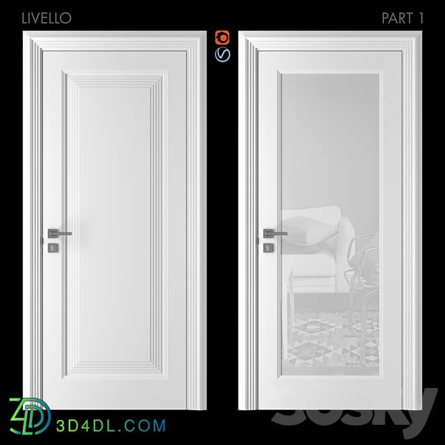 Doors of Academy LIVELLO part 1 3D Models