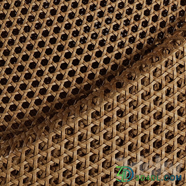 Weaving material Rattan 01 3D Models