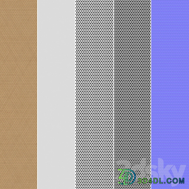 Weaving material Rattan 01 3D Models