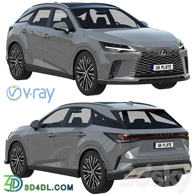 Lexus RX 450 2023 3D Models