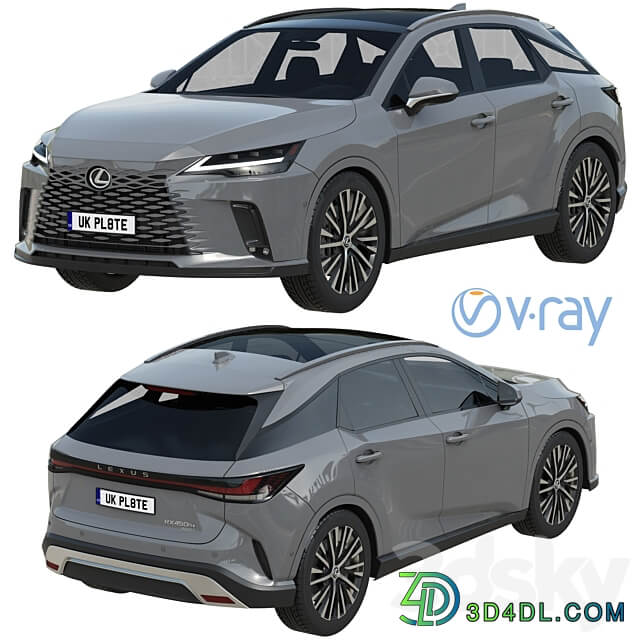 Lexus RX 450 2023 3D Models
