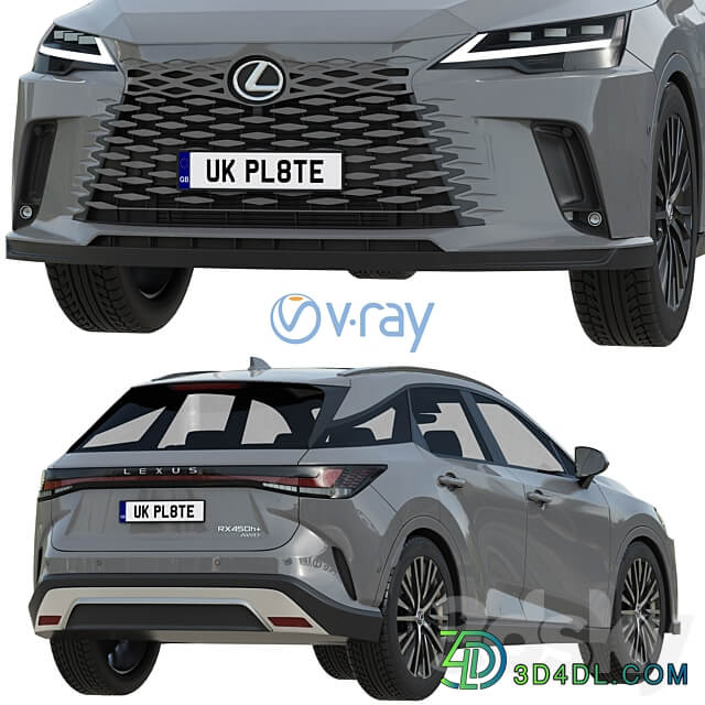 Lexus RX 450 2023 3D Models