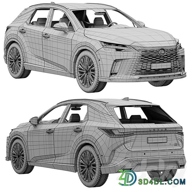 Lexus RX 450 2023 3D Models