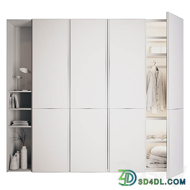 Wardrobe Silenia Wardrobe Display cabinets 3D Models
