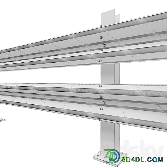 Guard Rail 02 3D Models