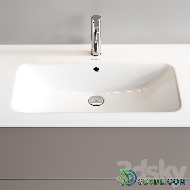 Duravit XSquare Vanity Unit Set 4 3D Models