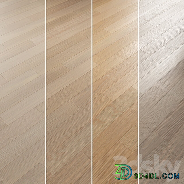 Oak Flooring Set 075 3D Models