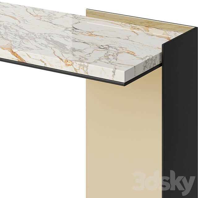 Baker Wrap Console Marble Top