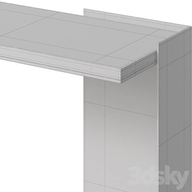 Baker Wrap Console Marble Top