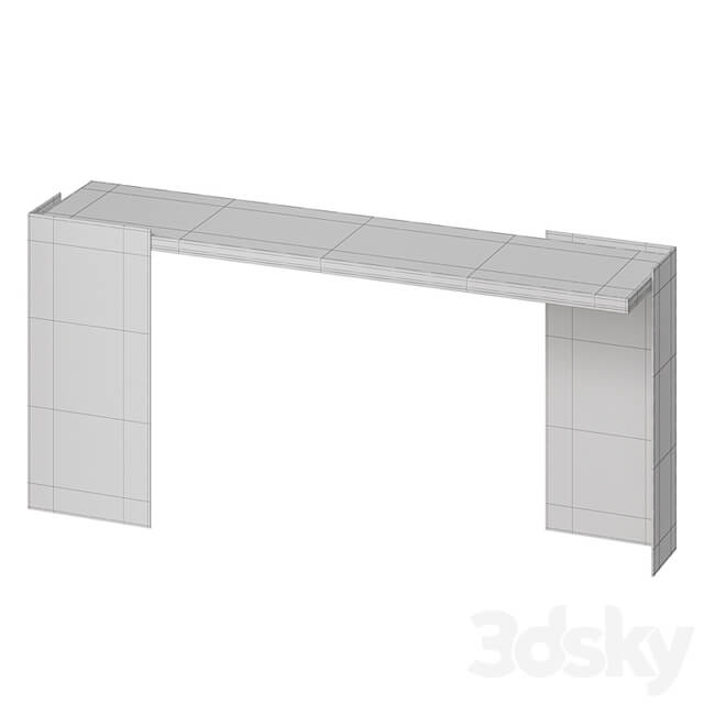 Baker Wrap Console Marble Top