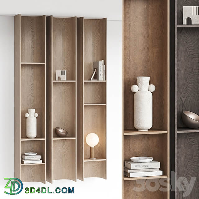 Vertical rack shelf