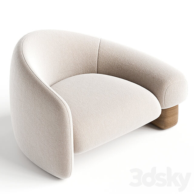Raphael Navot Acrostic Overlay Armchair Left