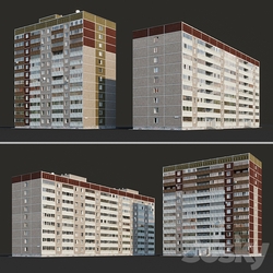 Multi storey residential building (12 floors and 9 floors) 