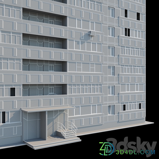 Multi storey residential building (12 floors and 9 floors)