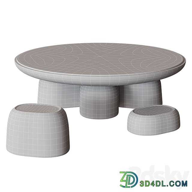 FIFIH coffee table Travertine HOMMÉS