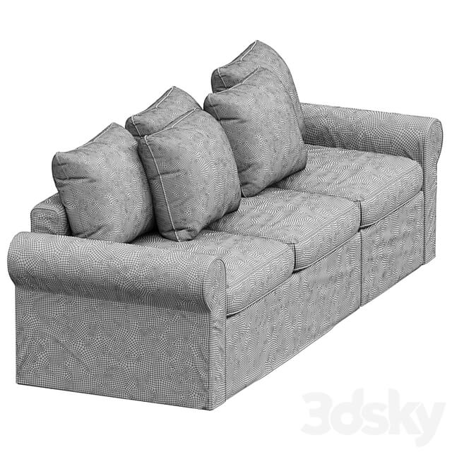 HARLANDA Sleeper sofa, Ljungen medium gray IKEA