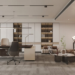 13368. Free 3D Office Room Interior Model Download 