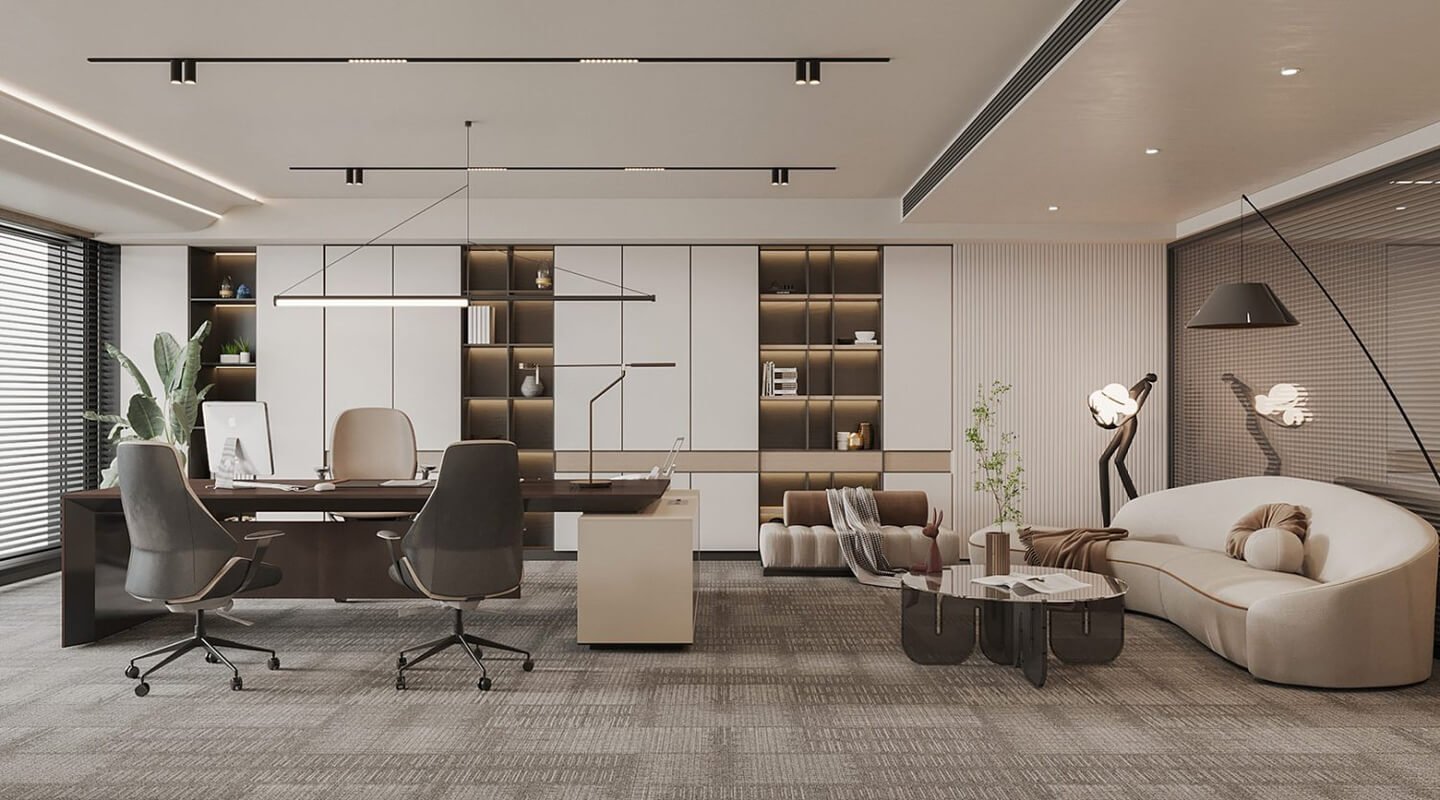 13368. Free 3D Office Room Interior Model Download