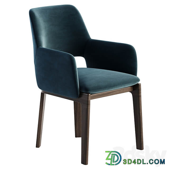 DEVON Chair with armrests By Molteni & C.