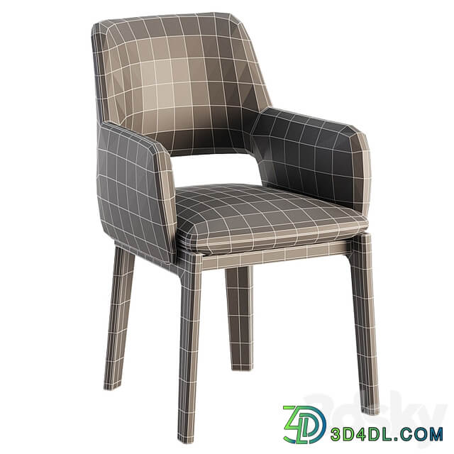 DEVON Chair with armrests By Molteni & C.
