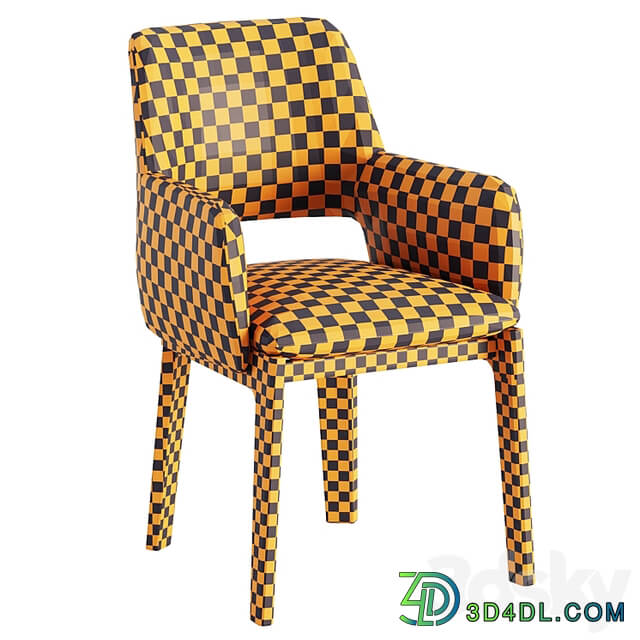 DEVON Chair with armrests By Molteni & C.