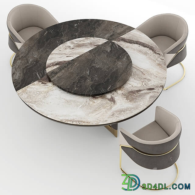 Visionnaire Morgan Bonnie Starlight Dining Set