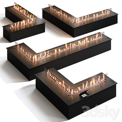 Biofireplaces SmartFire L Corner from Biograte 