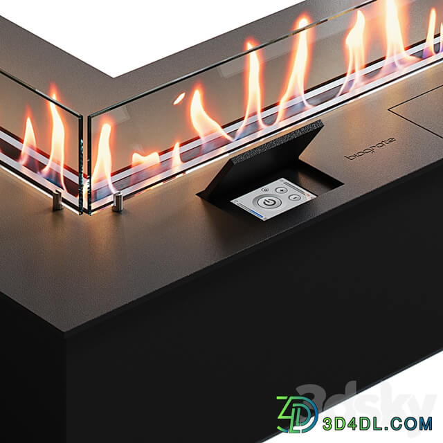 Biofireplaces SmartFire L Corner from Biograte