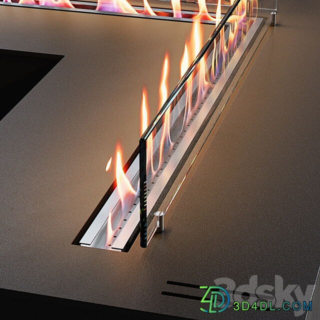 Biofireplaces SmartFire L Corner from Biograte